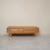 NordicStory Geneva eiken massief houten dressoir, 120 x 45 x 36,5 cm.