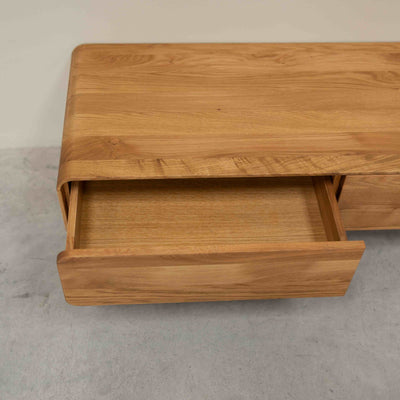 NordicStory Geneva eiken massief houten dressoir, 120 x 45 x 36,5 cm.