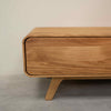 NordicStory Geneva eiken massief houten dressoir, 120 x 45 x 36,5 cm.
