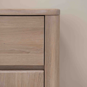 Elsa 2 massief eiken ladekast, 102 x 44 x 79 cm | NordicStory