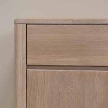 NordicStory Dressoir Ladekast in massief eikenhout