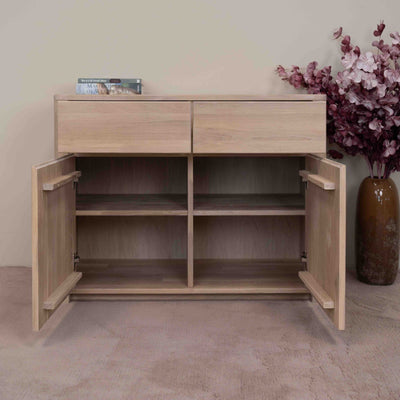 NordicStory Dressoir Ladekast in massief eikenhout