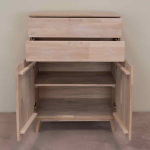 NordicStory Ladekast Ladekast in massief eiken Escandi 2 Eiken.Store
