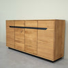 NordicStory Bremen eiken massief houten dressoir, 180 x 42 x 90 cm.