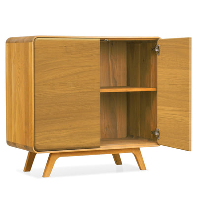 NordicStory Dressoir in massief eiken Geneva 1, 90 x 45 x 86 cm.