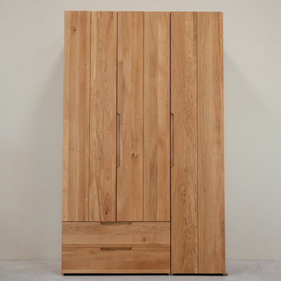 NordicStory Tron massief eiken kast, 135 x 55 x 220 cm.