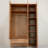 NordicStory Tron massief eiken kast, 135 x 55 x 220 cm.