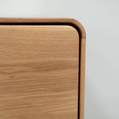 Eiken massief houten vitrinekast Geneva 2 RobleStore NordicStory