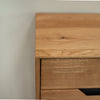 NordicStory Bremen 2 massief eiken dressoir, 135 x 42 x 90 cm.