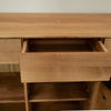 NordicStory Bremen 2 massief eiken dressoir, 135 x 42 x 90 cm.