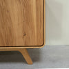 NordicStory Geneva eiken massief houten schoenenrek, 80 x 35 x 110 cm.