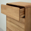 NordicStory ladekast in massief eiken Geneva 1, 50 x 42 x 126 cm.