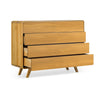 NordicStory ladekast in massief eiken Geneva 3, 120 x 42 x 90 cm.
