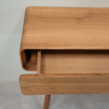 NordicStory Consolekast in massief eiken Geneva, 110 x 35 x 80 cm.