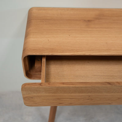 NordicStory Consolekast in massief eiken Geneva, 110 x 35 x 80 cm.