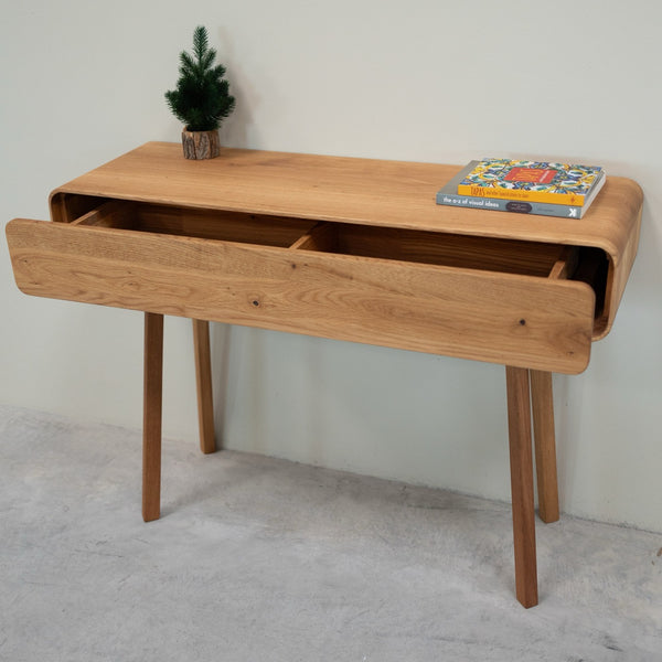 NordicStory Consolekast in massief eiken Geneva, 110 x 35 x 80 cm.