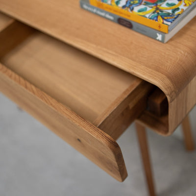 NordicStory Consolekast in massief eiken Geneva, 110 x 35 x 80 cm.