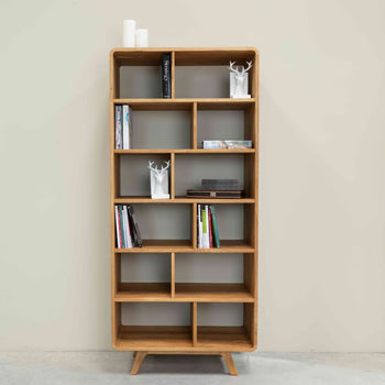 Oak.Store massief houten boekenkast