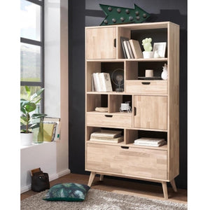 Eiken.Store Eikenhouten massief houten boekenkast Escandi 3