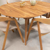 Roble.Store Ronde uitschuifbare eettafel in massief eikenhout 