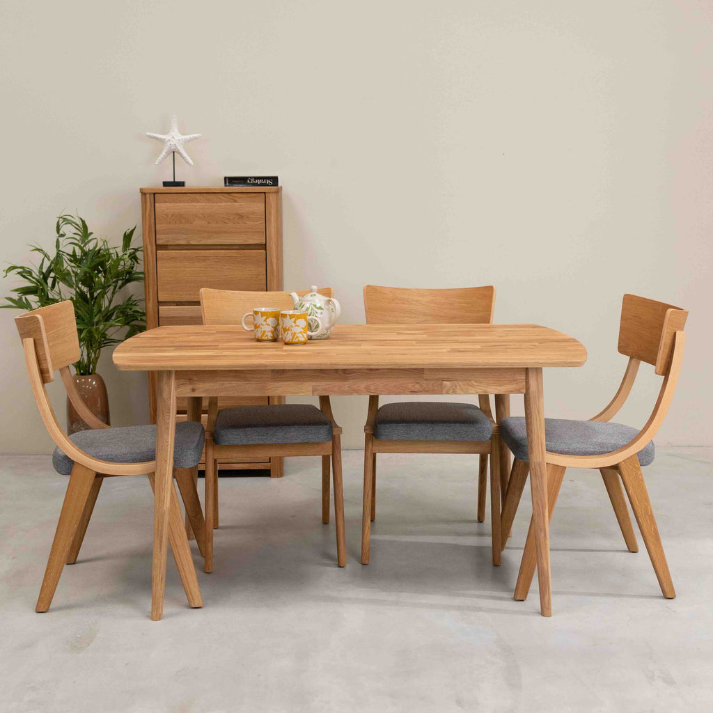 Roble.Store Rechthoekige eettafel in massief eikenhout 