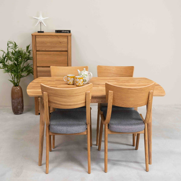 Roble.Store Rechthoekige eettafel in massief eikenhout 