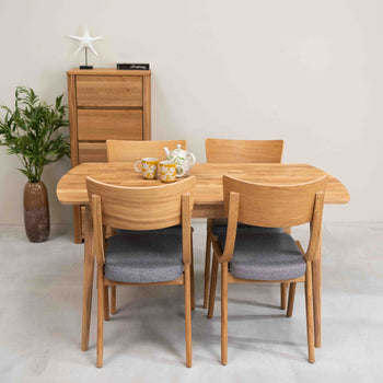 Roble.Store Rechthoekige eettafel in massief eikenhout 