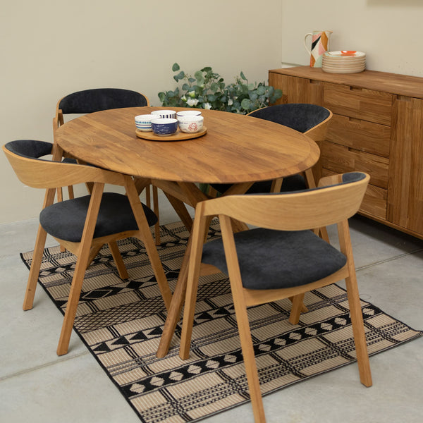 NordicStory Uitschuifbare eettafel in massief eiken Carmen Roble.Store