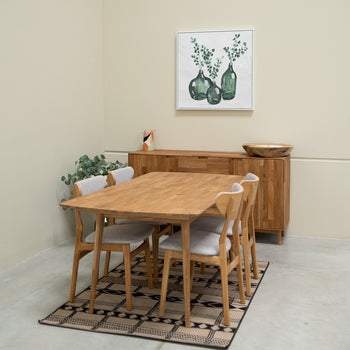 Roble.Store Rechthoekige eettafel in massief eikenhout 