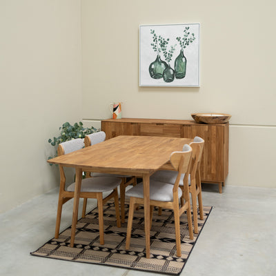 Roble.Store Rechthoekige eettafel in massief eikenhout 