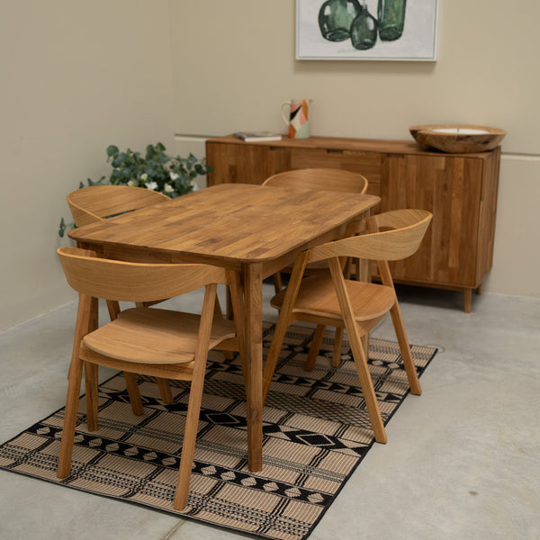 Set van 2 of 4 Knut massief eiken eetkamerstoelen | VESKOR