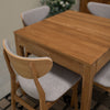 Veskor Set van 2 of 4 Maxwell massief eiken eetkamerstoelen, bekleed in eikengrijs.Winkel