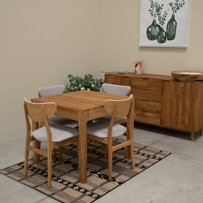 NordicStory Uitschuifbare eettafel in massief eiken Marsi Roble.Store