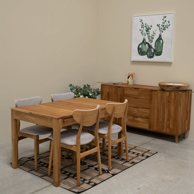 NordicStory Uitschuifbare eettafel in massief eiken Marsi Roble.Store