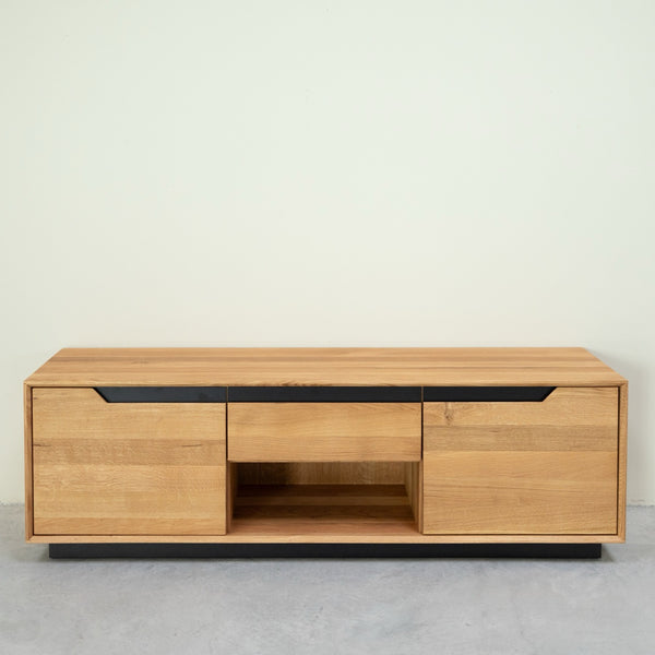 NordicStory TV-meubel in massief eiken Bremen, 160 x 42 x 50 cm.