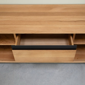 NordicStory TV-meubel in massief eiken Bremen, 160 x 42 x 50 cm.