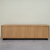 NordicStory TV-meubel in massief eiken Bremen, 160 x 42 x 50 cm.