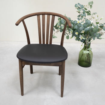 VESKOR Set van 2 of 4 massief eiken eetkamerstoelen Dagmar