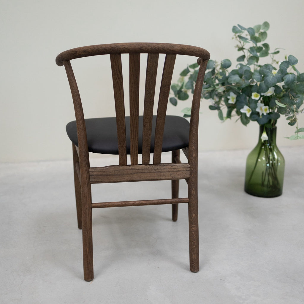 VESKOR Set van 2 of 4 massief eiken eetkamerstoelen Dagmar