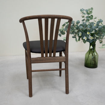 VESKOR Set van 2 of 4 massief eiken eetkamerstoelen Dagmar