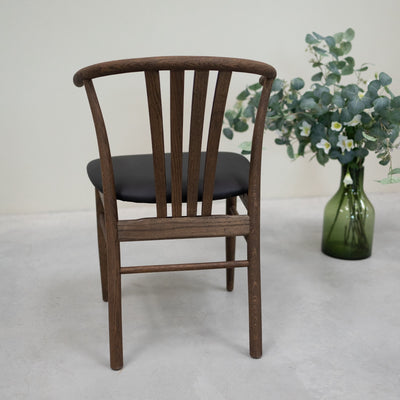VESKOR Set van 2 of 4 massief eiken eetkamerstoelen Dagmar