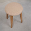 NordicStory Set van 2 of 4 massief houten eetkrukken Diana, bekleding