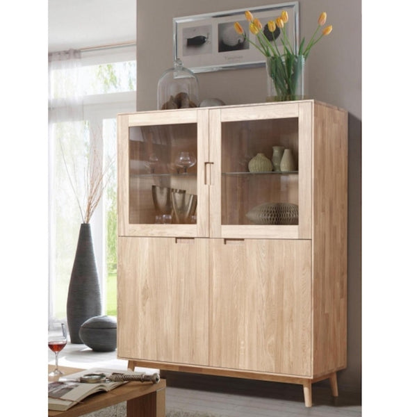 Roble.Store Massief houten vitrinekast eiken