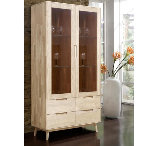 Roble.Store Massief houten vitrinekast eiken