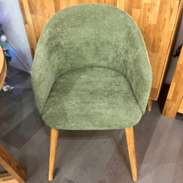 Massief eiken armstoel Ana met bekleding | VESKOR