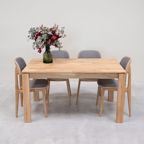 Massief eiken eettafel Krona