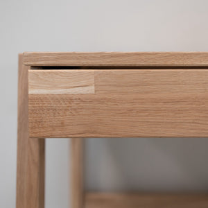 Eric massief eikenhouten schrijftafel, 120 x 65 x 75 cm, NordicStory