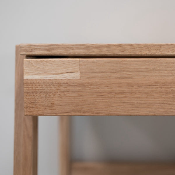 Eric massief eikenhouten schrijftafel, 120 x 65 x 75 cm, NordicStory