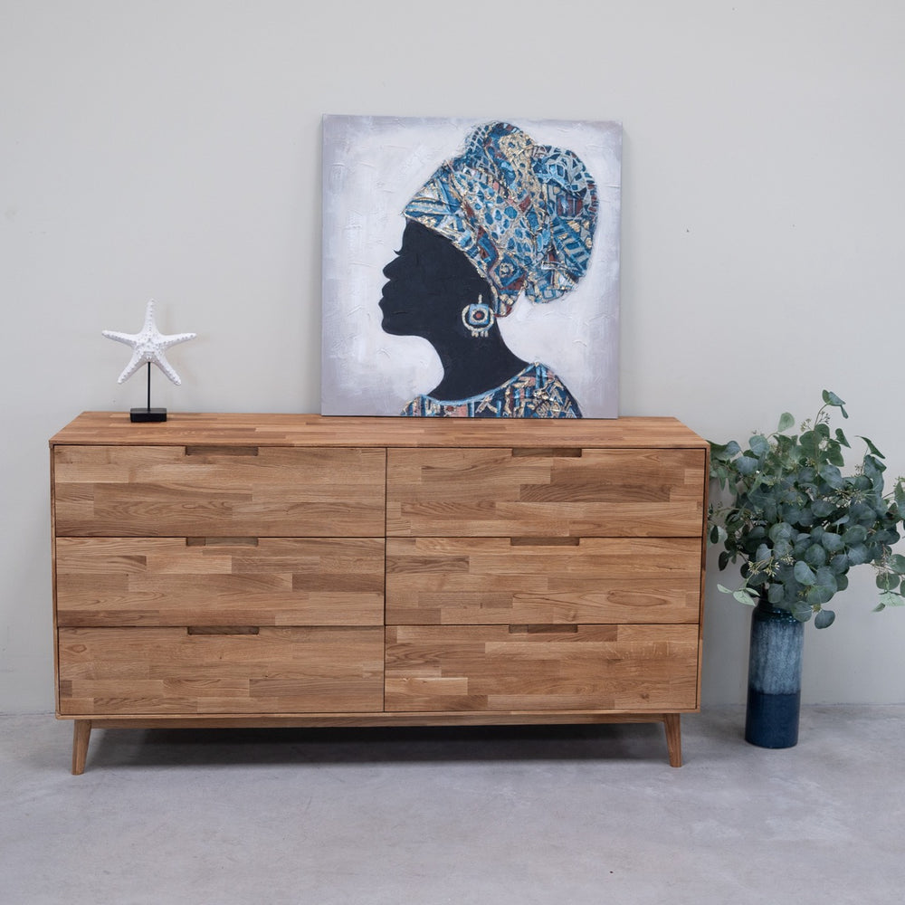 Dressoir Ladekast in massief eiken Escandi 4 