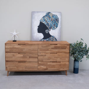 Dressoir Ladekast in massief eiken Escandi 4 
